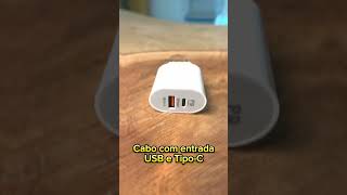 Carregador P iPhone 15 Turbo 40w Duplo Usb C Cabo Tipo C iPhone15 Tipoc [upl. by Gilead]