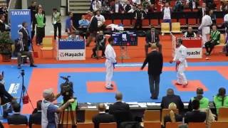 Rafael Aghayev vs Dastonbek Otabolaev World Karate Championship 2016 HD Linz [upl. by Adela]