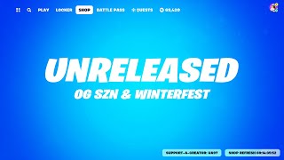 Item Shop UNRELEASED Winterfest amp OG Season Bundles [upl. by Adnert767]