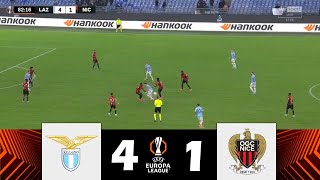 LazioNizza 41  UEFA Europa League 202425  Highlights della Partita [upl. by Aneret]