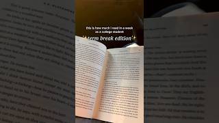 how much i realistically read in a week as a college student on break booktube [upl. by Keven]