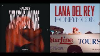 not afraid of 24  halsey vs lana del rey [upl. by Animrac]