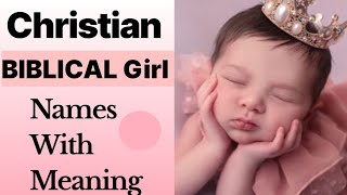 Christian Baby Girl Biblical Names With Meaning Hynazzmax girlnames biblicalnames [upl. by Lanae]