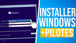 INSTALLER WINDOWS 10 AVEC UNE CLÉ USB  PILOTES 2021 [upl. by Renie]