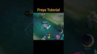 Freya Tutorial shorts mlbb mobilelegends [upl. by Arahs]