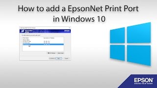 How to Add a EpsonNet Print Port [upl. by Verene332]