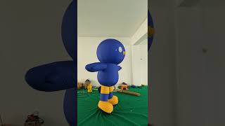 Black Inflatable Balloon Airglow Bird Mascot Suit for 2023 Stagedesign Decoration [upl. by Nhguavahs31]