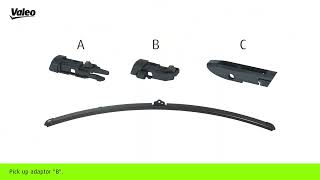 Valeo Wiper Blade MultiConnection quotHow to Fitquot guide for Top Lock Narrow 16 mm [upl. by Acissj]