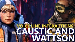 Caustic amp Wattson Interaction Voice Lines  Season 5 Apex Legends [upl. by Anwahsed]