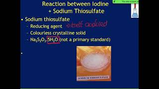 F5 Chemistry Sodium thiosulfate Iodine Redox Titration 3 amp Maths [upl. by Larual]