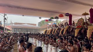 TRIPUNITHURA UTSAVA 2022  MELAM  ERNAKULAM  KERALA  NOVEMBER SRI POORNATHRAYEESA TEMPLE [upl. by Pinette]