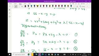 Mathematical economics    Constrained optimization with Lagrange multipliers  21 optimization [upl. by Trescott]