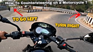 How To Do Counter steering On a Motorcycle [upl. by Talley157]