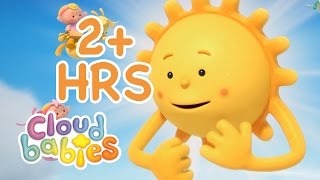 Cloudbabies for Kids  Sun Stars amp Moon  2 hours of Cartoons [upl. by Anelaf]