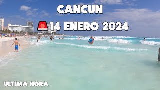 CANCUN ULTIMA HORA🚨ACTUALIZACION 14 ENERO 2024  ZONA HOTELERA [upl. by Lello]