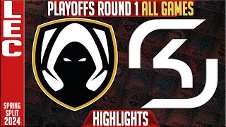 TH vs SK Highlights ALL GAMES  LEC Spring Playoffs 2024 Lower R1  Team Heretics vs SK Gaming [upl. by Oimetra657]