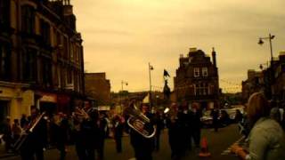 Hawick Common Riding Procession 12 June 2010Fife and Saxhorn Band [upl. by Belmonte]