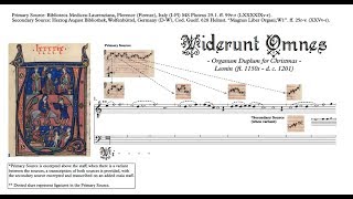 Leonin Organum Duplum quotViderunt Omnesquot comparative transcription [upl. by Browning525]