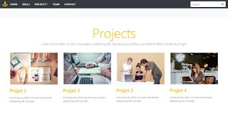 7 Développer un site web responsive avec bootstrap 4  Projects [upl. by Grimbal]