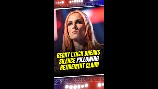 Becky Lynch Shuts Down Retirement Rumors Get Ready for Her Epic Comeback BeckyLynch shorts [upl. by Neesay]