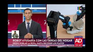 Robot ayudaría con las tareas del hogar [upl. by Wieren]