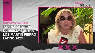 YANINA LATORRE sobre los MARTÍN FIERRO LATINO quotFue una GRASADAquot [upl. by Rutledge]