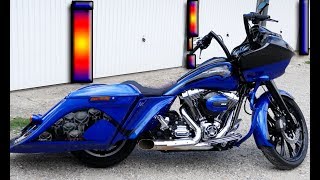 Harley Davidson Road Glide peinture moto aérographe Lyon [upl. by Monti]