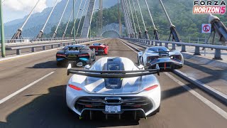 Forza Horizon 5  Koenigsegg Jesko  Goliath Race Gameplay [upl. by Euhc]