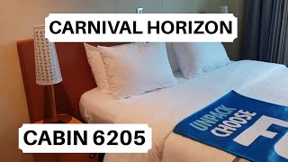 Carnival Horizon Cabin 6205 Category 4J Interior Stateroom [upl. by Selby290]