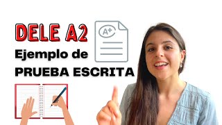 Ejemplo de prueba ESCRITA  Tarea 1  DELE A2  cartaemail 📝✉️ [upl. by Sumaes]