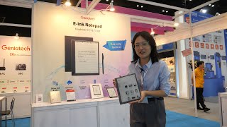 Geniatech E Ink Notepad Development Boards IoT base stations Industrial at Hong Kong Fair [upl. by Alilahk]