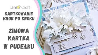 Scrapbooking na Boże Narodzenie  kartka zimowa  jak ją zrobić [upl. by Ayardna928]