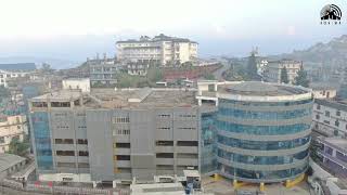 Aerial View of Multi Level Car Parking in Kohima under Kohima Smart City Development Project [upl. by Filip795]