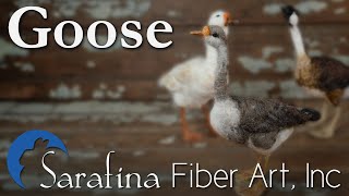 Needle Felted Goose Tutorial [upl. by Durer]