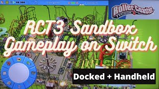 Roller Coaster Tycoon 3  Nintendo Switch  Gameplay of busy Sandbox Park  Docked and Handheld [upl. by Mercer]