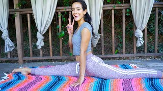 How To Do The Splits in 5 Minutes with trainwithkendall [upl. by Eimak]