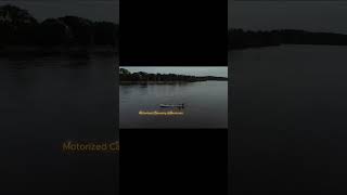 Motor on a canoe boating canoe mychannel [upl. by Shiau]