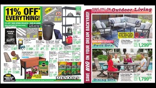 Menards 11 OFF Everything Sales Ad Flyer 0406202304162023Week 8 [upl. by Dlorrej]