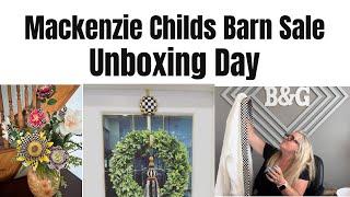 Unlocking Mackenzie Childs Barn Sale Delights Unboxing and Haul [upl. by Odnomra]