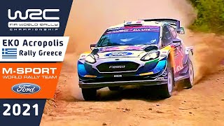 MSport Ford WRC Highlights Day 1  WRC EKO Acropolis Rally Greece 2021  Ford Fiesta WRC [upl. by Eidnac517]