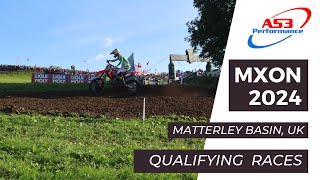 Motocross of Nations MXoN 2024 Qualifying Race Footage MXGP MX Open MX2 class Matterley Basin UK [upl. by Saitam]