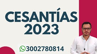 🔴SANCIÓN MORATORIA POR NO CONSIGNACIÓN DE CESANTÍAS  CONSIGNACIÓN DE CESANTÍAS 2023🔴 [upl. by Enenej]