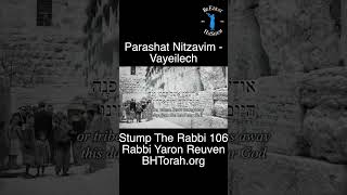 Parashat NitzavimVayeilech Torah Reading RabbiYaronReuven Judaism TorahPortion Hebrew KIRUV [upl. by Zolnay]