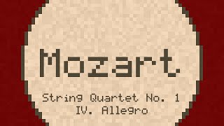 String Quartet No 1 in G major IV Allegro  Mozart  ChipTune [upl. by Hebrew]