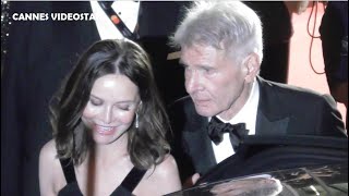 Harrison Ford and wife Calista Flockhart  Cannes Film festival 19 may 2023 Premiere Indiana Jones 5 [upl. by Nevart]