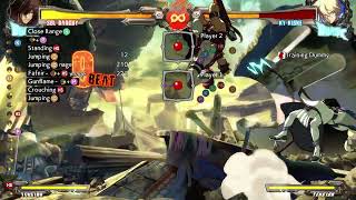 GGXRD Dustloop example using Runflame 2366P [upl. by Burney636]