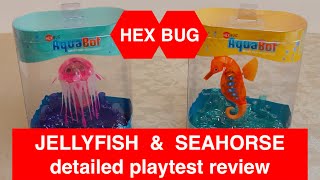 HexBug Jellyfish amp Seahorse  Detailed playtest review amp Buoyancy control demo [upl. by Andromada]