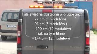 Fala świetlna led FL10 od PPH STROBOS [upl. by Lednam]