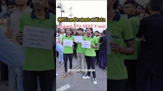 😡Offline Protest at Kota against NTA । neetfraud neetscam BMSirKota ntascam [upl. by Enaz]