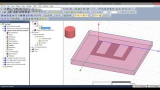 HFSS  E Shaped Patch antenna design [upl. by Philbrook]